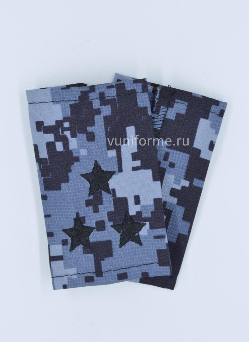 Фальш-погоны Росгвардия полковник, синяя точка