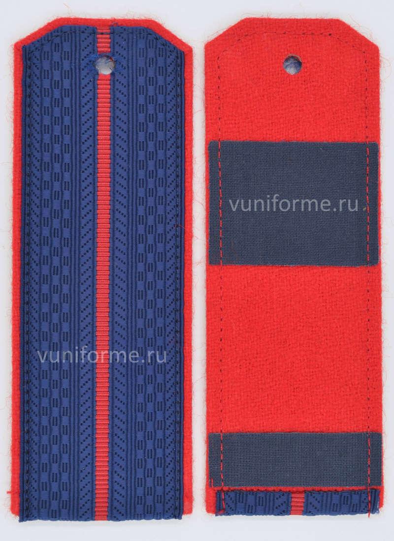 Погоны СК РФ синие, 1 просвет (на утепленную куртку)