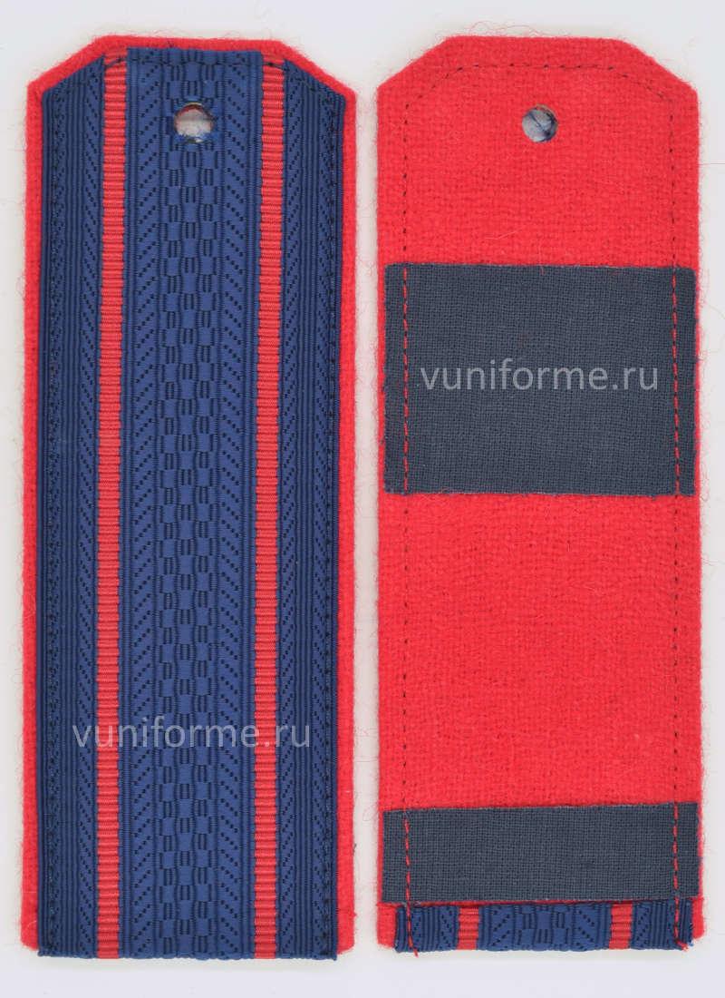 Погоны СК РФ синие, 2 просвета (на утепленную куртку)