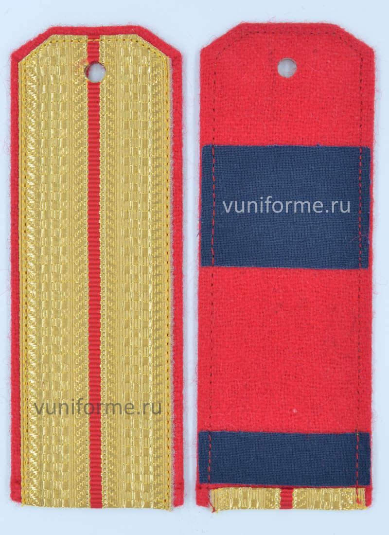 Погоны СК РФ золотистые, 1 просвет (на утепленную куртку)