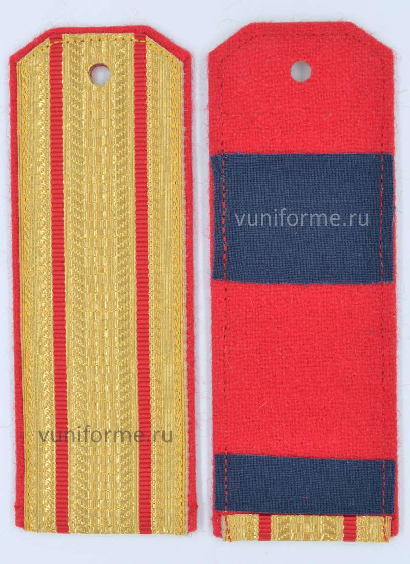 Погоны СК РФ золотистые, 2 просвета (на утепленную куртку)