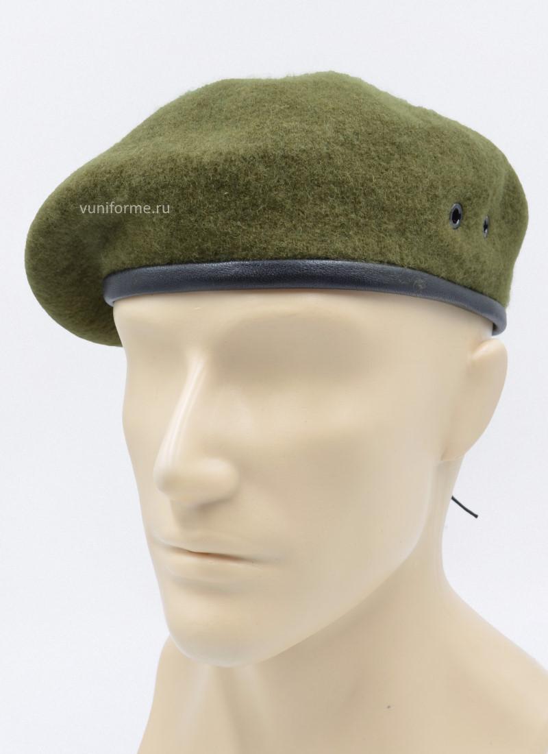 Берет оливковый бесшовный
