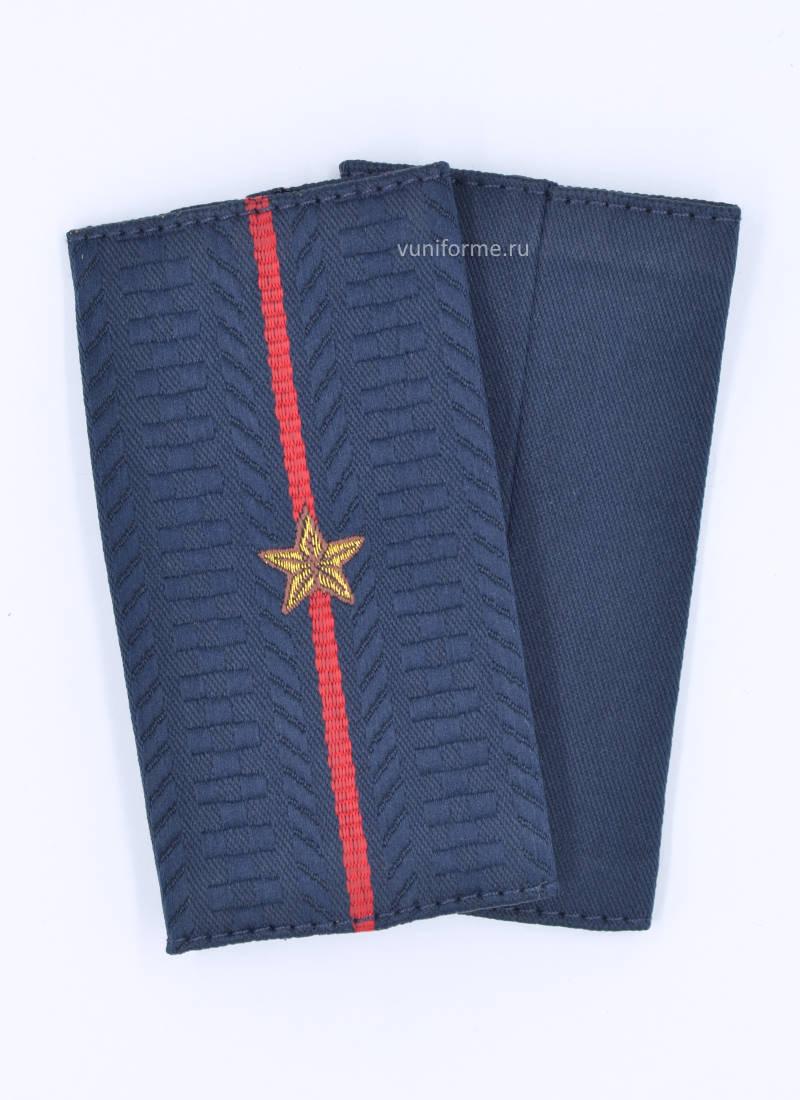 Фальш-погоны мл. лейтенант Полиции, тканые
