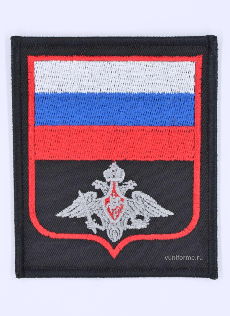 Шеврон кадетский чёрный ВС, на липучке
