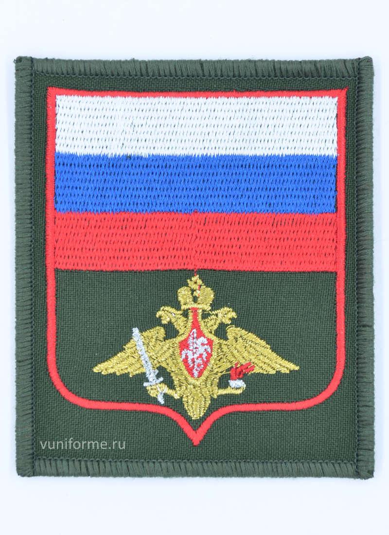 Шеврон сухопутных войск оливковый, на липучке