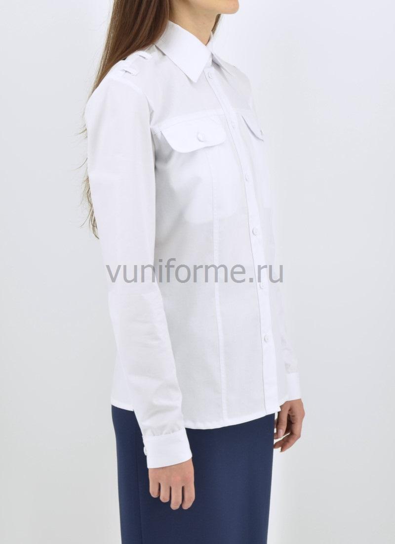 Рубашка СК РФ женская белая, д/р