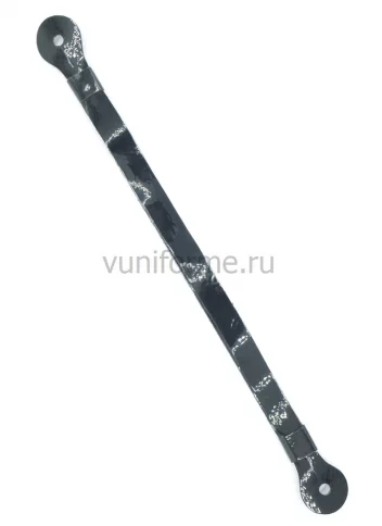 Тренчик на фуражку лаковый чёрный