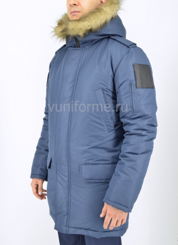 Куртка ВУЦ ГА мужская зимняя синяя (таслан)