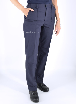 Костюм офисный ФССП женский темно-синий, рип-стоп (куртка + брюки)