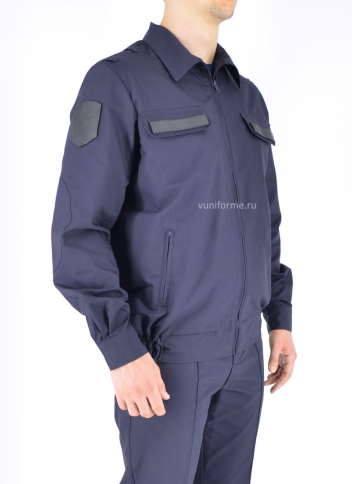 Куртка офисная ФССП мужская темно-синяя, рип-стоп