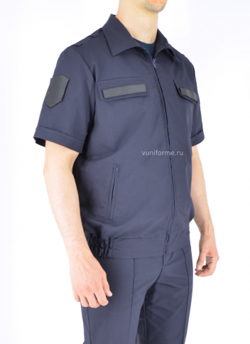 Куртка офисная ФССП мужская темно-синяя с к/р, рип-стоп