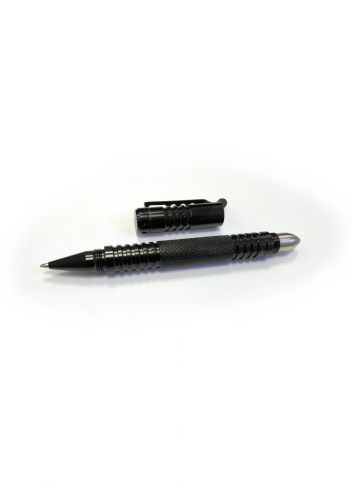 Ручка тактическая чёрного цвета, металл