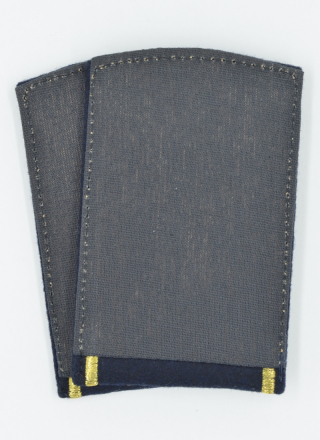 Погоны ГА т.синие с выш. зол. галунами 2х15мм и 1х10мм