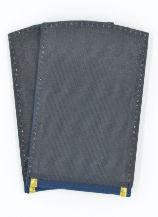 Погоны ГА синие с выш. зол. галунами 30мм, 15мм и 10 мм