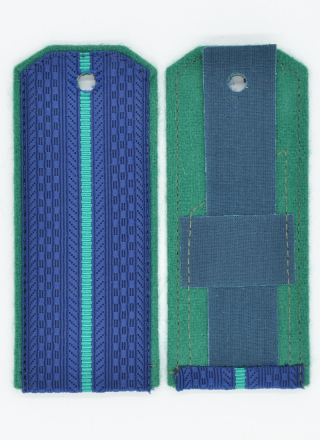 Погоны Прокуратуры синие с 1 просветом (премиум)