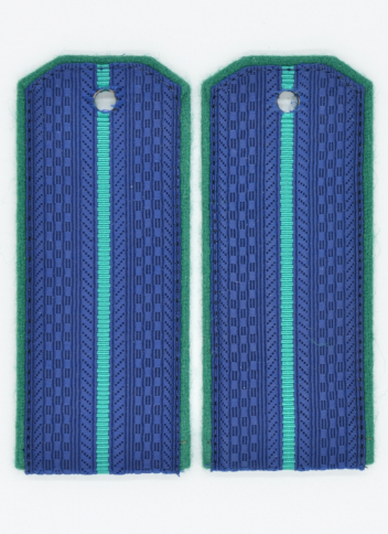 Погоны Прокуратуры синие с 1 просветом (премиум)