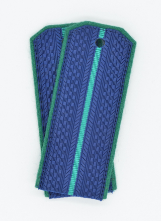 Погоны Прокуратуры синие с 1 просветом (премиум)